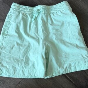 Boys Abercrombie kids light blue/ green Drawstring Waist Shorts sized 13/14